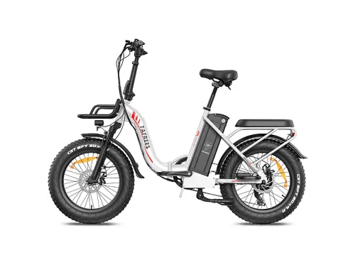 Bicicleta plegable | FAFREES F20 Max 30AH-Blanco, Bicicleta eléctrica, 500W, Blanco