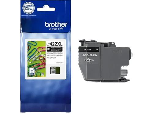 Cartucho de tinta | Brother LC422XL, 57.5 ml, 3.000 pág, Negro