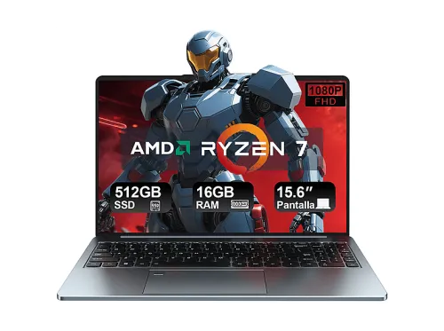 Portátil | VANWIN NS2152RRT, 15,6 " Full-HD, AMD Ryzen 7 7735HS(Frecuencia máxima 4,75 GHz), 16 GB RAM, 512 GB SSD, Radeon™ 680M, Windows 11 Pro, gris