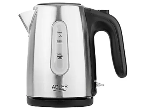 Hervidor de agua | ADLER AD1273, 1200 W, 1 l, Acero Inoxidable