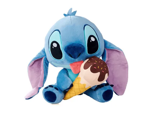 Figura coleccionable | SIMBA Figura de peluche Lilo &amp; Stitch Stitch con helado 25 cm