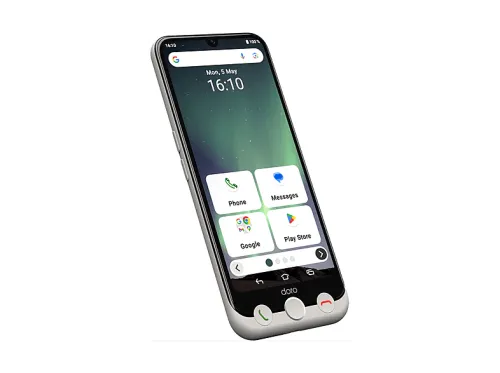 DORO Aurora A30, Blanco, Móvil Android, 128 GB, 6 GB RAM, 6,1 " IPS, 60 Hz, MediaTek Helio G85, 5000 mAh