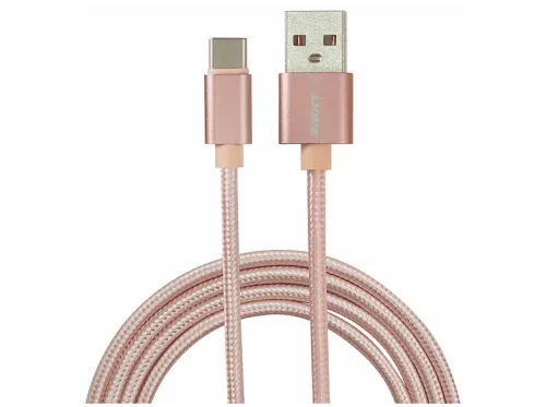 Cable USB | EIGHTT 99143, USB 2.0, USB-C, USB-A, Rosa