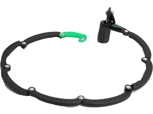 Candado | CANDADO ALUM-PLEGABLE OVAL + LAMPARA COLA LED Youin, Negro
