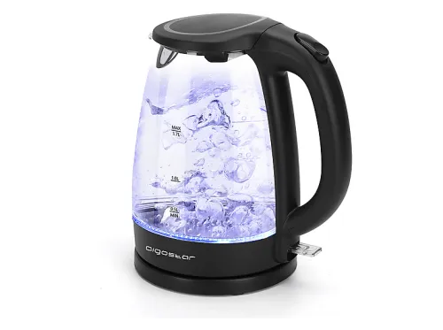 Hervidor agua | AIGOSTAR Adam, 2200 W, 1.7 l, Negro