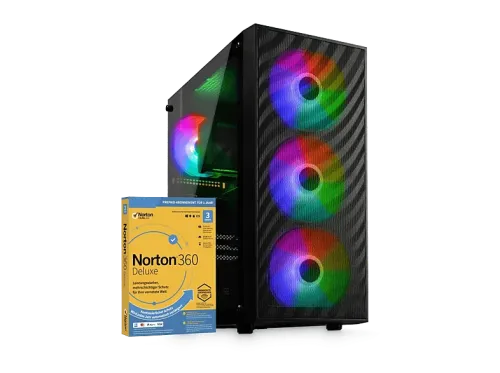 PC Gaming | CYBERNERDS | P5 | Pro Gaming |, AMD Ryzen 5 5600, 64 GB RAM, 2000 GB SSD, GeForce RTX™ 5060, Windows 11, Negro