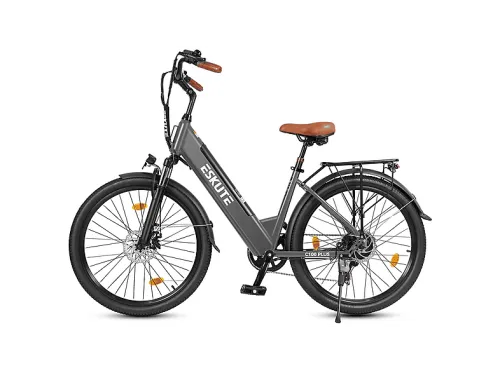 Bicicleta de ciudad | ESKUTE C100 PLUS, Bicicleta eléctrica, 250W, Gris