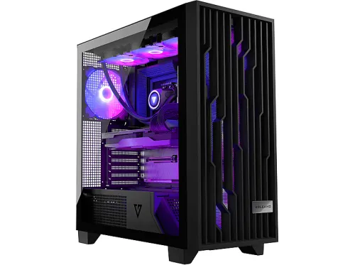 Caja de PC | Volcano Perun Apex ARGB Midi Negro - Material de Acero MODECOM, Negro