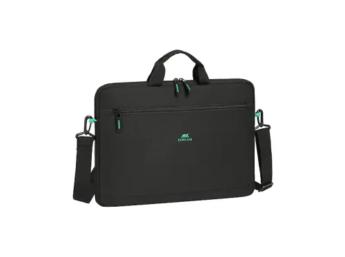 Maletín para portátil | RIVACASE 5513BK, 13 ", Poliéster, Negro