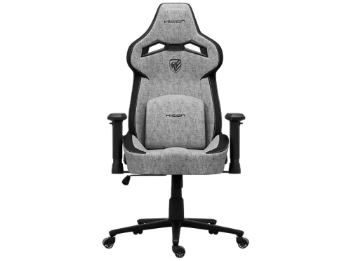 Silla Gaming | HICON Serie Hyper Striker Tela – Comodidad de Lujo y Tejido Transpirable, Gris