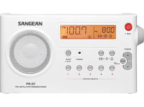 Radio portátil | PACK PR-D7 BLANCO SANGEAN, Blanco