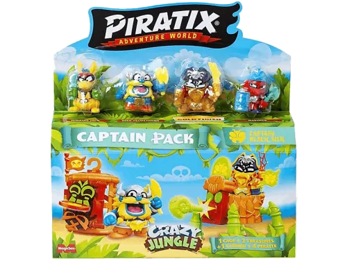 Juego | Magicbox Piratix Crazy Jungle - Captain Pack 1x12, Aleatorio