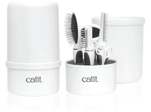 Kit de aseo para mascotas | CATIT Grooming kit, para Gato, White