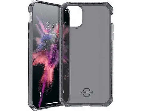 Carcasa para móvil | ITSKINS ITSPECLEARIP6119BLK, Compatible con Apple iPhone 11, Negro transparente