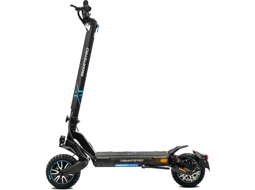 Patinete eléctrico | Smartgyro Crossover Dual Max 2, Tipo 1 / VPL, Potencia nominal 1000 W, Dual motor, Carga máx. 120 kg, 25km/h, Negro