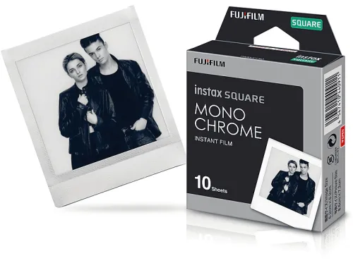 Película fotográfica | FUJIFILM Instax Square Monochrome, 10 imágenes
