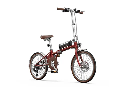 Bicicleta plegable | ONESPORT OT02 Pro Rojo, Bicicleta eléctrica, 250W, Rojo