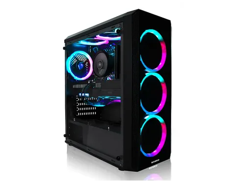 PC Sobremesa | GREED MK2 Plus Intel, Intel Core i7, 16 GB RAM, 1 TB SSD, Radeon™ RX 9060 XT, Windows 11 Pro, Negro