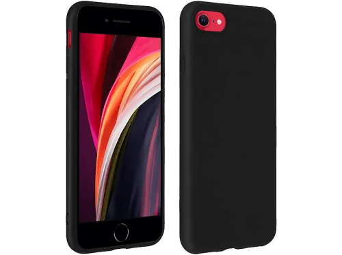 Carcasa para móvil | FORCELL 5901737878069, Compatible con Apple iPhone SE 2022, Negro