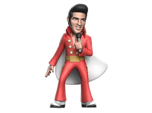 Figura coleccionable | MINIX Figura Minix de Elvis Presley Elvis Traje Rojo 12 cm, Multicolor