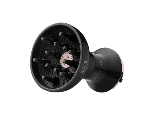Secador | Bellissima Diffon Ion Ceramic, Difusor integrado, 700 W, 2 combinaciones aire/temperatura, Sistema Curls Booster, Negro