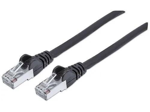 Cable de red | INTELLINET 318778, Cat-6A, , Negro