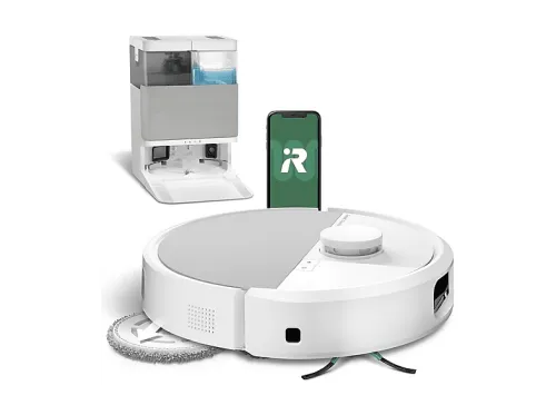 Robot aspirador | IROBOT Roomba Plus 505 Combo Robot + AutoWash Dock, 120 W, Potencia de succión 7 kPa, Depósito 0,295 l, Autonomía 1800h, Blanco