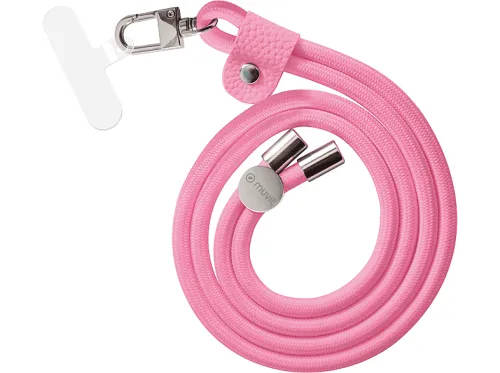 Cordón para móvil | MUVIT MFCcor, Compatible con Universal Universal, Rosa