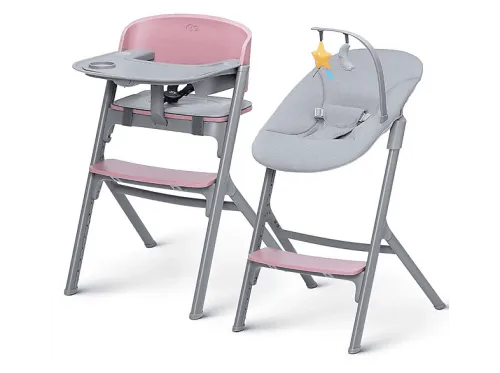 Trona | 4 en 1 con Hamaca LIVY+CALMEE convertible en Silla hasta 110 Kg Aster pink KINDERKRAFT, Aster pink