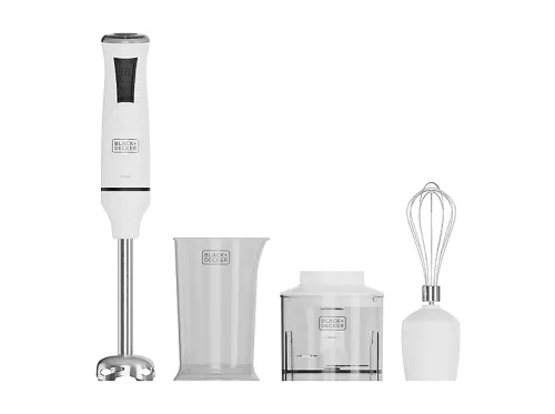 Batidora de mano | BLACK+DECKER BXHBA750E, 750 W, 20 velocidades, Blanco