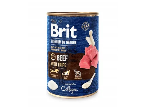 Comida húmeda para perros | BRIT BEEF&TRIPES 400g, 400 g, para Perro