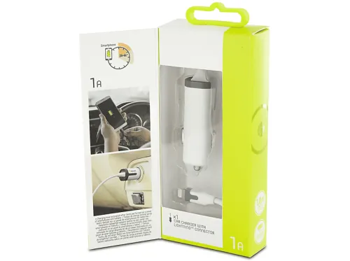 Cargador coche | MUVIT Colight MFI, Blanco