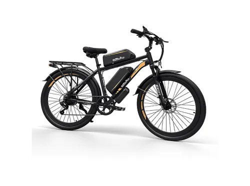 Bicicleta urbana | EMOKO EC27-45ah Black, Bicicleta eléctrica, 250W, Negro
