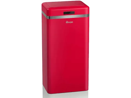 Cubo de Basura | SWAN SWKA4500RNEU, Cubo de Basura Cocina Automático, Sensor de Movimiento, 45L, Metálico