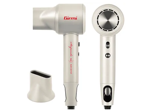 Secador de pelo | GIRMI PH92, 1800 W, 5 niveles temperatura, 2 velocidades, Gesso