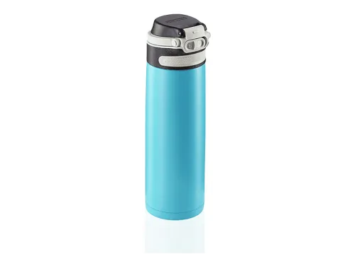 Botella | LEIFHEIT 3276 BOTELLA TERMICA ACERO INOXIDABLE 600 ML. AZUL, Cian