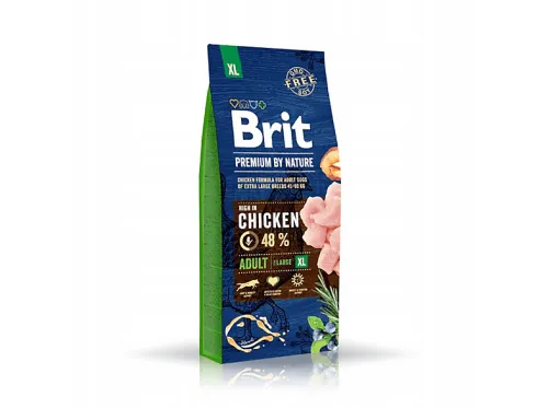 Pienso para perros | BRIT Premium By Nature Adulto XL 15 kg, 15 kg, para Perro