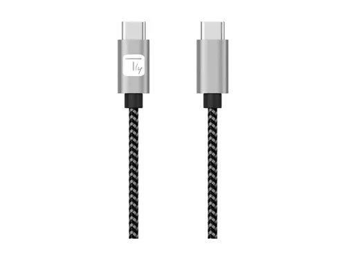 Cable USB | TECHLY ICOC MU2CC-010-AL, USB 2.0, USB-C, USB-C, Gris, Negro