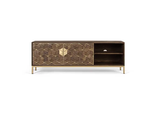 Mueble de TV | GINER Y COLOMER SL Bora bora de madera de mango 50cm x 145cm x 40cm, 145 cm x 40 cm