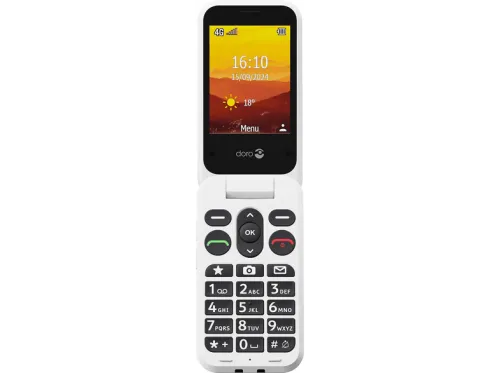 Móvil básico | DORO Leva L20, Negro, 128 GB, 1150 mAh