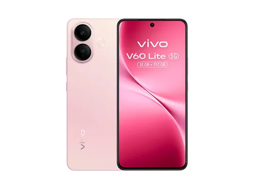 VIVO V60 LITE 6,77P/5G/8N/12+512GB/P, Rosa, Móvil Android, 512 GB, 12 GB RAM, 6,77 " AMOLED, Dimensity 7360-Turbo, 6500 mAh