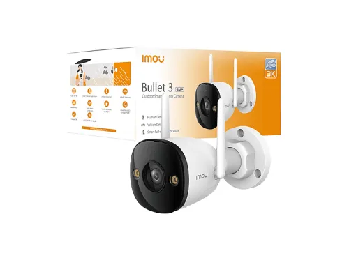 Cámara de seguridad | IMOU IPC-S3EP-5M0WE-0280B, Full-HD, 2880x1620, Función de visión nocturna, Blanco