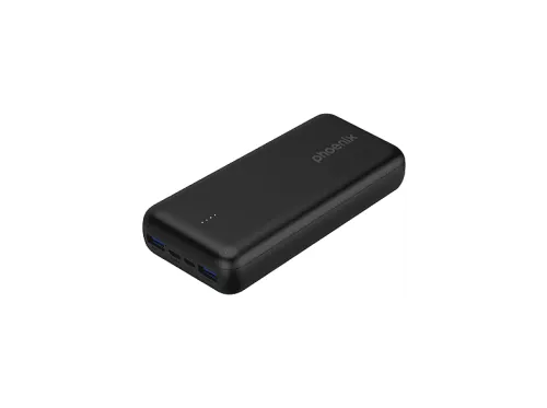 Powerbank | PHOENIX TECHNOLOGIES 20K2UAQC1UCPDB, 20000 mAh, Negro