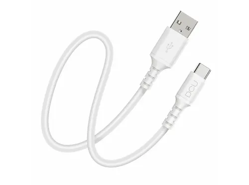 Cable USB-A a USB-C | DCU TECNOLOGIC 30402076, USB-C, USB-A, USB-C, Blanco