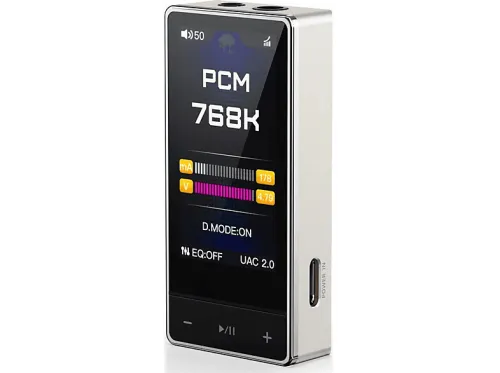 Amplificador DAC | QX13 FIIO, Titanio, dorado, negro