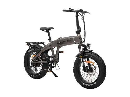 Bicicleta de Montaña | smartgyro Rhino, Eléctrica, Plegable, Potencia Nominal 250W, Velocidad 25 km/h, Autonomía 60 km, 7 Velocidades, Gris