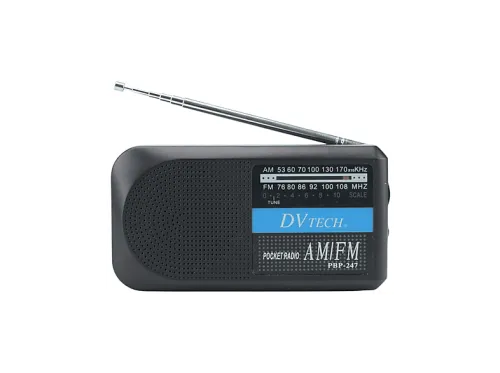 Radio portátil | Radio de 2 bandas DVTECH KARAWAN, Negro