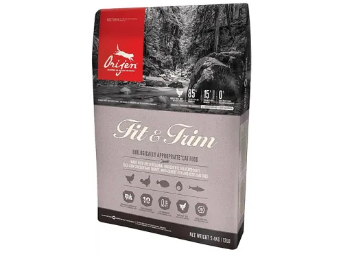Pienso para gatos | ORIJEN ORIJEN Cat Fit &amp; Trim 5,4kg, 5,4 kg, para Gato