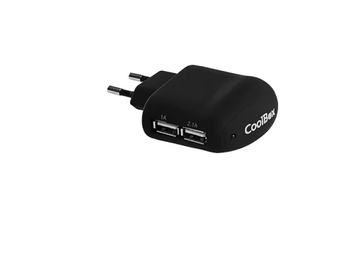 Cargador de coche | COOLBOX UX2, 4 puertos, Negro