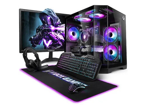 Pack PC gaming | VIBOX V-581, Ryzen 5 5500, 16 GB RAM, 500 GB SSD, GeForce RTX™ 5050, Windows 11 Home, Monitor 23 " Full-HD, Negro